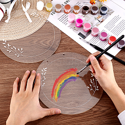 2 шт. акриловые прозрачные большие подвески&nbsp;TACR-GA0001-14E