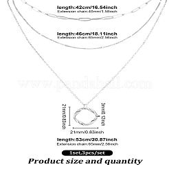 Однослойные ожерелья из латуни&nbsp;NJEW-LP0003-79S