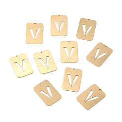 Pendentifs en acier inoxydable 304 avec placage ionique (IP)&nbsp;STAS-K216-49V-G