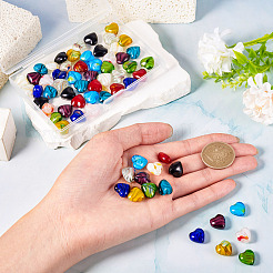 66 шт. нити стеклянных бусин миллефиори 11 цветов GLAA-TA0012-35