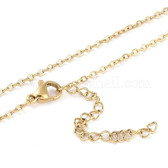 304 нержавеющая сталь подвески ожерелья&nbsp;NJEW-K266-03D-G