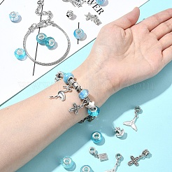 Наборы для изготовления браслетов в европейском стиле из сплава и латуни на тему океана своими руками&nbsp;DIY-FS0007-24