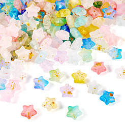 180 Stück transparente Acrylperlen in 9 Farben mit Farbverlauf.&nbsp;OACR-TA0003-40