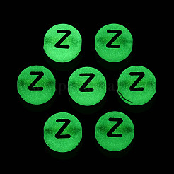 Светящиеся матовые акриловые бусины&nbsp;FACR-T008-02Z