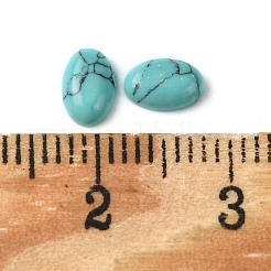 Synthetik Türkiscabochons&nbsp;G-A094-01A-44