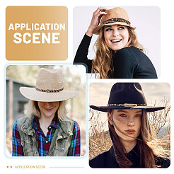 4 шт. 4 стильных резинки для шляп из искусственной кожи&nbsp;DIY-CA0007-96