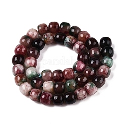 Teñidos naturales blancas abalorios de jade hebras&nbsp;G-T138-D25