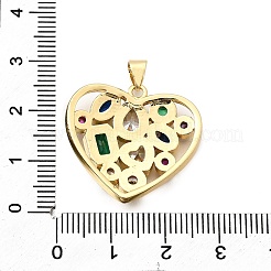 Латунные микро проложить кубического циркония подвески&nbsp;KK-C094-01A-G