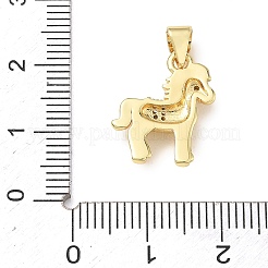 Pendentifs en laiton zircon cubique transparent&nbsp;KK-A303-05C-G