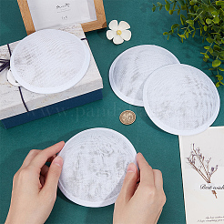 Runder Fascinator-Hutsockel aus Hanfimitat für Modewaren&nbsp;LS-AJEW-WH0472-45A-04
