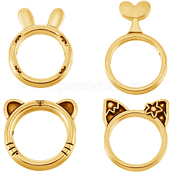 80шт. 4-х стилевая оправа из сплава&nbsp;FIND-SP0004-12G