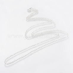 Железные цепочки Роло изготовление ожерелий&nbsp;LS-MAK-R015-60cm-S