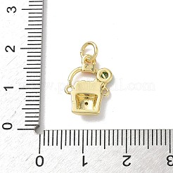 Adornos de latón micropavé de circonia cúbica&nbsp;KK-A273-15G-02