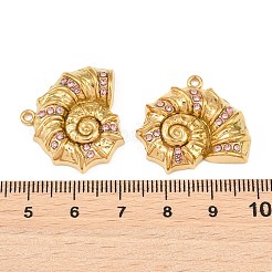 Colgantes de rhinestone de acero inoxidable 304&nbsp;SA-CBA0480-01G-01