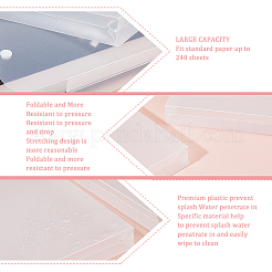 2 pochette à documents en plastique PP de 2 styles&nbsp;AJEW-FH0005-86A