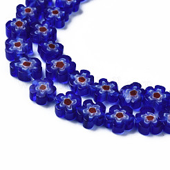 Millefiori a mano fili di perline di vetro&nbsp;LAMP-J035-6mm-31
