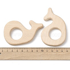 Verbindungsringe aus natürlichem Buchenholz&nbsp;WOOD-I017-05