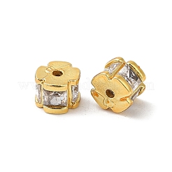 Cremagliera in ottone placcatura perline zirconi&nbsp;KK-K273-14G