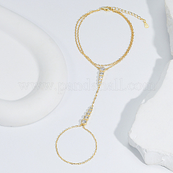 Gliederarmbänder aus Messing mit Mikropavé-Fassung aus klaren Zirkonia&nbsp;XX9508