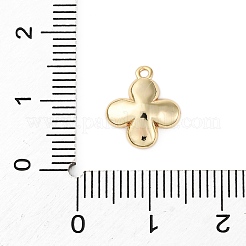 Messingpflaster klare Zirkonia Charms&nbsp;KK-V016-20G
