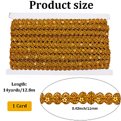 Полиэстеровая лента-сороконожка с плетением из кружева&nbsp;SRIB-WH20007-03A