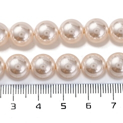 Выпечка окрашены перламутровый стекла жемчужные нити круглый шарик&nbsp;PEAR-H019-02D-02