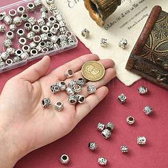 100шт 10 стиля европейские бусины из сплава в тибетском стиле&nbsp;FIND-CJ0003-72