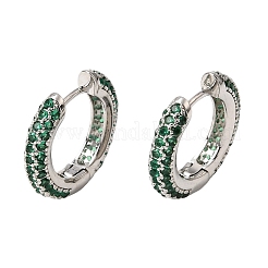 Créoles en laiton avec zircone cubique de micro pave&nbsp;KK-CBA8324-24P