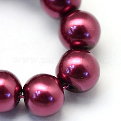 Perles de verre nacrées cuites au four&nbsp;HY-Q003-10mm-72