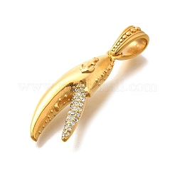 Подвески из нержавеющей стали 316l с микропаве из прозрачных кубических цирконий&nbsp;STAS-S160-01G