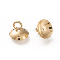 201 colgantes con tapa de cuentas de acero inoxidable&nbsp;STAS-K194-23G-01