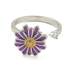 Эмалевые вращающиеся манжеты-кольца для женщин&nbsp;RJEW-M016-05P