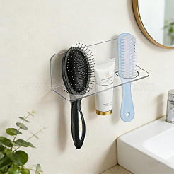 Mensola portaoggetti da parete per bagno con organizer multiuso in acrilico a 3 slot&nbsp;ODIS-WH0030-334A