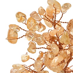 Decorazioni natalizie per alberi in scaglie di quarzo giallo naturale&nbsp;DJEW-K028-02C