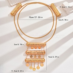 Винтажная латунная длинная цепочка-монета с кисточкой на плечо для женщин&nbsp;SC1871