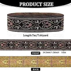 Polycotton-Bänder mit Stickerei im ethnischen Stil&nbsp;OCOR-WH0066-23A