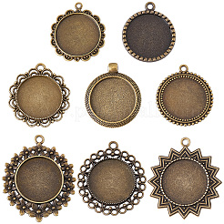 16 stücke 8 stile legierung anhänger cabochon einstellungen&nbsp;TIBEP-SC0003-51