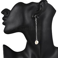 Окрашенные синтетические бирюзовые серьги&nbsp;EJEW-JE06511