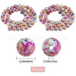 1 нити бусин из натуральной императорской яшмы&nbsp;G-BBC0001-04A-01