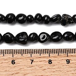 Бусины из натурального черного оникса&nbsp;G-P601-A16-02