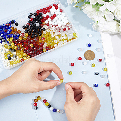 480 Stück 12 Stile Glasperlen-Set&nbsp;DIY-GA0009-29