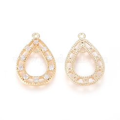 Латунные соединители с прозрачным кубическим цирконием&nbsp;KK-I667-01G