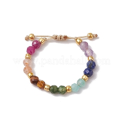 Anillos de dedo con piedras preciosas ajustables para mujer&nbsp;RJEW-JR00874-01
