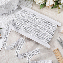 12м плетеных полиэфирных лент&nbsp;SRIB-WH20007-01B