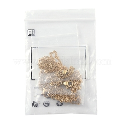 4 шт. 2 цвета 304 нержавеющая сталь трос цепочка ожерелье изготовление&nbsp;STAS-FS0001-80