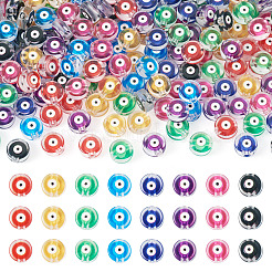 240 perle acrylique transparente imprimée en 8 couleurs&nbsp;TACR-TA0001-94