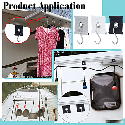 18 шт. 3-цветные тканевые люверсы для крепления рельсов тента автофургона&nbsp;AJEW-BC0009-46