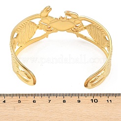 Браслеты-манжеты из эмалированной нержавеющей стали 304 от ocaen theme для женщин&nbsp;BJEW-Z160-03G-02