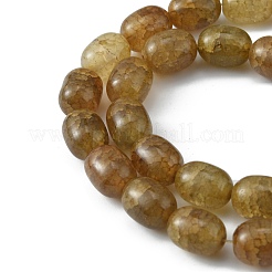 Имитация треснувших нефритовых стеклянных бусин&nbsp;GLAA-WH0032-05D