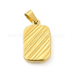 Pendentifs en acier inoxydable 304 avec placage sous vide PVD&nbsp;STAS-A073-04G-01